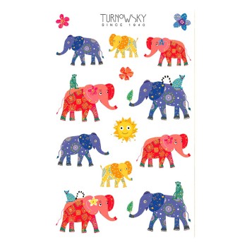 ΑΥΤΟΚΟΛΛΗΤΑ BSB METALIC ΑΠΛΑ TURNOWSKY ELEPHANT (1 φύλλο)