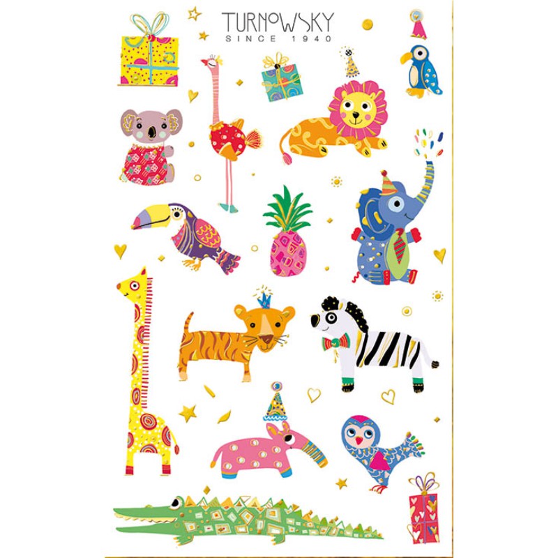 ΑΥΤΟΚΟΛΛΗΤΑ BSB METALIC ΑΠΛΑ ANIMAL (1 φύλλο)