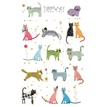 ΑΥΤΟΚΟΛΛΗΤΑ BSB METALIC ΑΠΛΑ TURNOWSKY CATS (1 φύλλο)