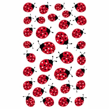 ΑΥΤΟΚΟΛΛΗΤΑ BSB ΑΠΛΑ LADYBIRDS (3 φύλλα)