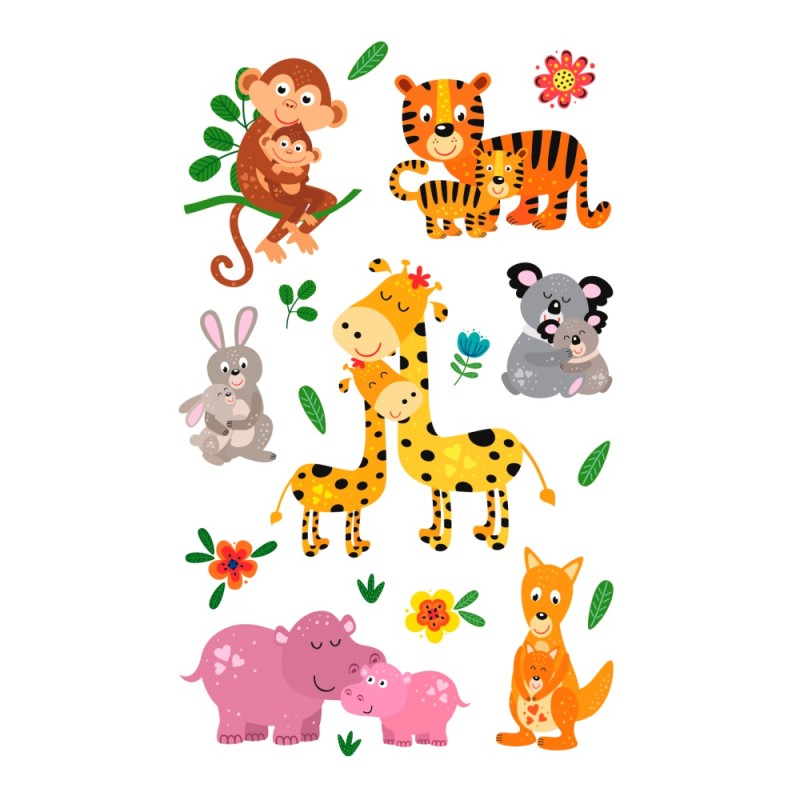 ΑΥΤΟΚΟΛΛΗΤΑ BSB ΑΠΛΑ ANIMALS (3φυλλα)