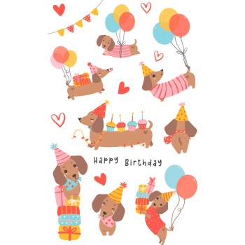 ΑΥΤΟΚΟΛΛΗΤΑ BSB ΑΠΛΑ ANIMALS (3φυλλα)