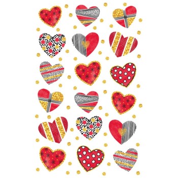 ΑΥΤΟΚΟΛΛΗΤΑ BSB ΑΠΛΑ HEART (3 φύλλα)