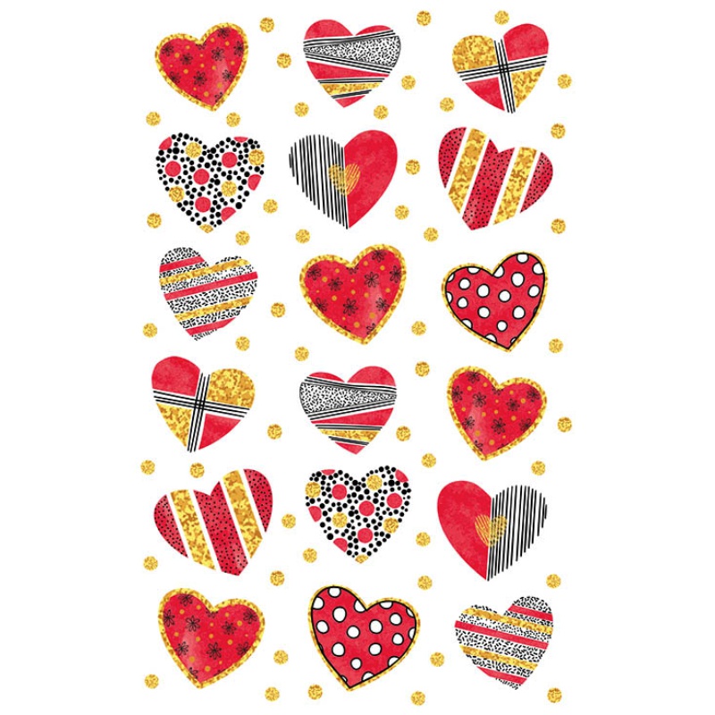 ΑΥΤΟΚΟΛΛΗΤΑ BSB ΑΠΛΑ HEART (3 φύλλα)