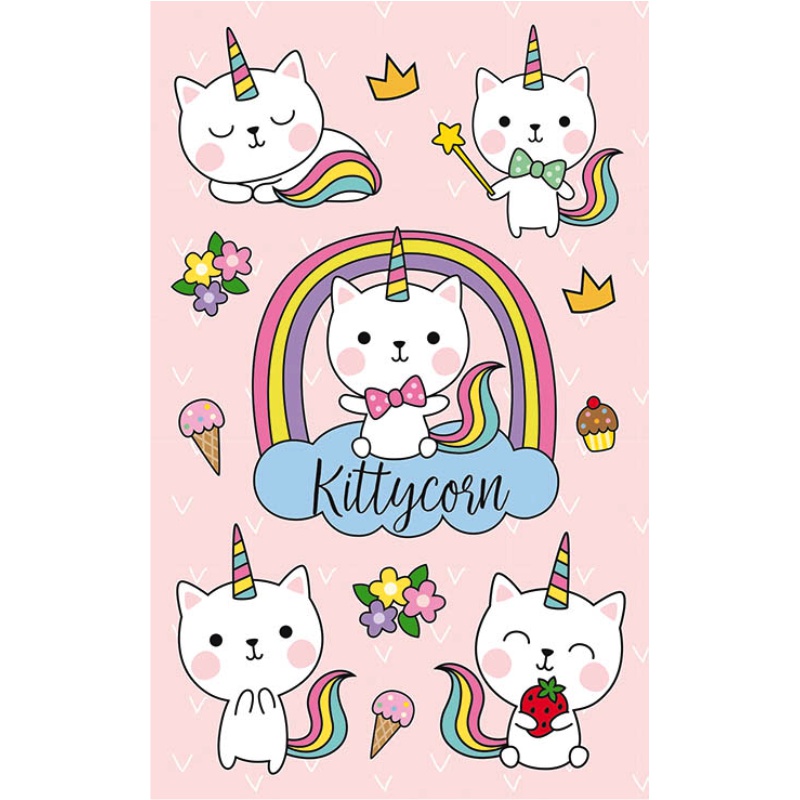 ΑΥΤΟΚΟΛΛΗΤΑ BSB ΑΠΛΑ KITTYCORN (3 φύλλα)