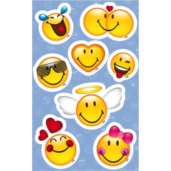 ΑΥΤΟΚΟΛΛΗΤΑ BSB ΑΠΛΑ SMILEY (3 φύλλα)