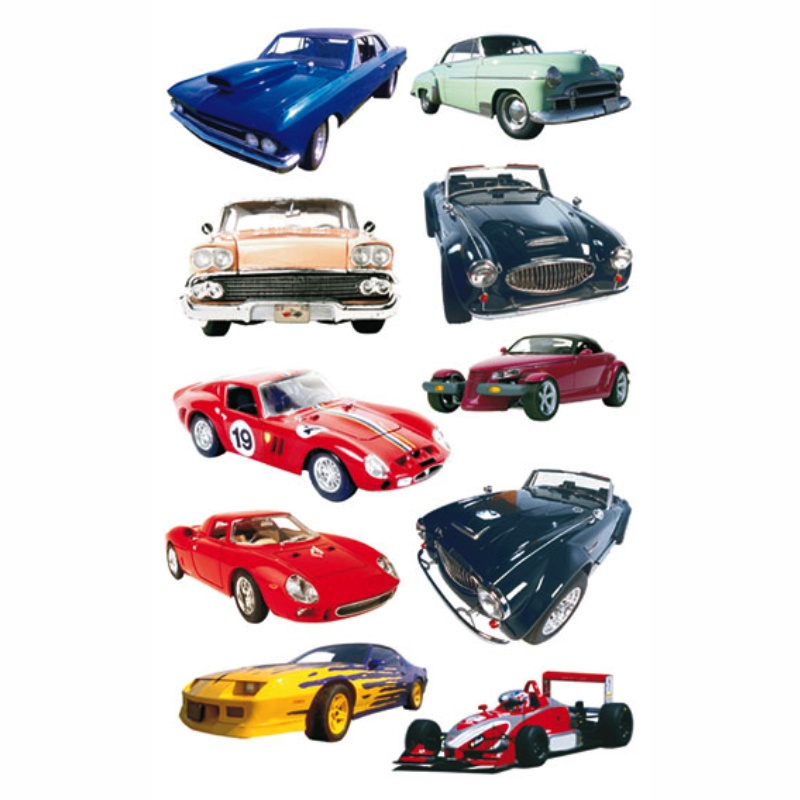 ΑΥΤΟΚΟΛΛΗΤΑ BSB ΑΠΛΑ RACING CARS (3 φύλλα)