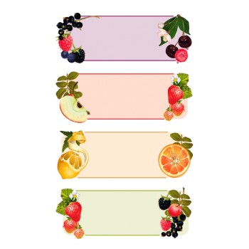 ΕΤΙΚΕΤΕΣ KITCHEN BSB FRUITS (3 φύλλα)