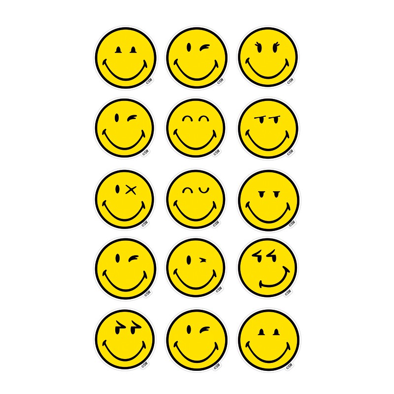 ΑΥΤΟΚΟΛΛΗΤΑ BSB ΑΠΛΑ SMILEY (3 φύλλα)