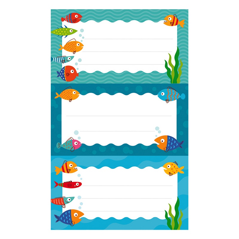 ΕΤΙΚΕΤΕΣ ΣΧΟΛΙΚΕΣ BSB ΑΠΛΕΣ FISH (3 φύλλα)