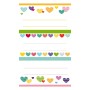 ΕΤΙΚΕΤΕΣ ΣΧΟΛΙΚΕΣ BSB ΑΠΛΕΣ COLORFUL HEARTS (3 φύλλα)