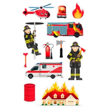 ΑΥΤΟΚΟΛΛΗΤΑ BSB ΑΠΛΑ FIRE ENGINE (3 φύλλα)