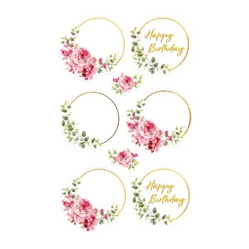 ΑΥΤΟΚΟΛΛΗΤΑ BSB ΑΠΛΑ FLORAL (3 φύλλα)