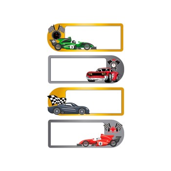 ΕΤΙΚΕΤΕΣ ΣΧΟΛΙΚΕΣ BSB ΑΠΛΕΣ CARS (3 φύλλα)
