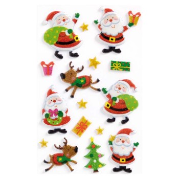 ΑΥΤΟΚΟΛΛΗΤΑ BSB CREATIVE CHRISTMAS 3D SANTA CLAUS (1 φύλλο)