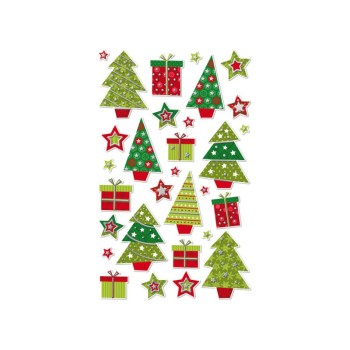 ΑΥΤΟΚΟΛΛΗΤΑ BSB CREATIVE CHRISTMAS 3D TREE (1 φύλλο)