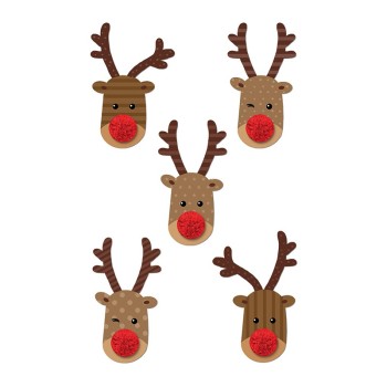 ΑΥΤΟΚΟΛΛΗΤΑ BSB CREATIVE CHRISTMAS ΤΑΡΑΝΔΟΙ ΠΟΜ-ΠΟΝ (1 φύλλο)