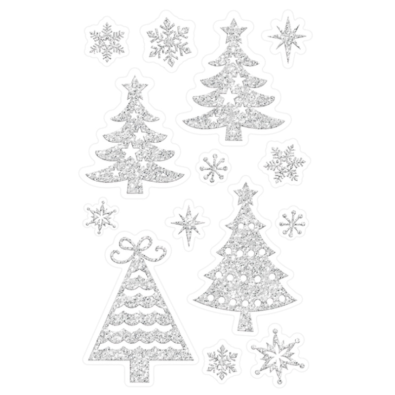 ΑΥΤΟΚΟΛΛΗΤΑ BSB CREATIVE CHRISTMAS TREE GLITER (1 φύλλο)