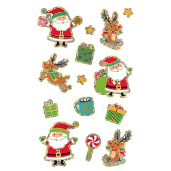 ΑΥΤΟΚΟΛΛΗΤΑ BSB CREATIVE CHRISTMAS FUNNY SANTA CLAUS (1 φύλλο)