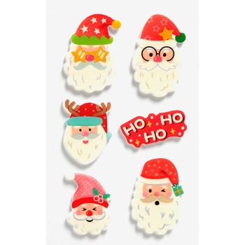 ΑΥΤΟΚΟΛΛΗΤΑ BSB CREATIVE CHRISTMAS GLOW IN THE DARK SANTA (1 φύλλο)