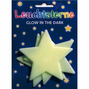 ΑΥΤΟΚΟΛΛΗΤΑ BSB GLOW IN THE DARK BIG STARS 3τεμ. Φ8mm