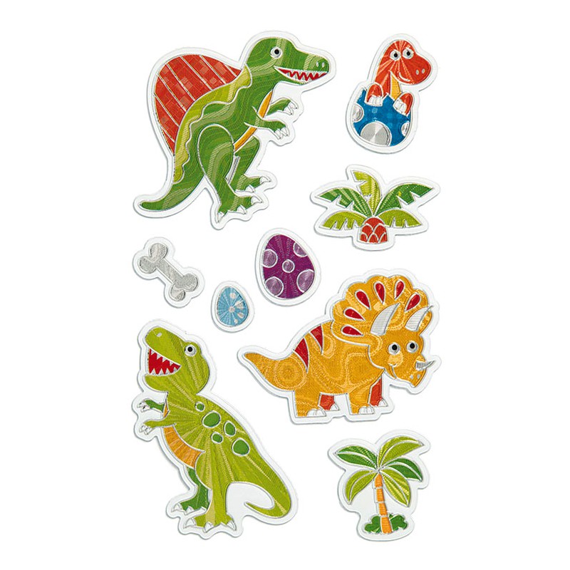 ΑΥΤΟΚΟΛΛΗΤΑ BSB METALIC FOIL DINOSAUR (1 φύλλο)