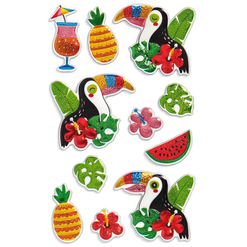 ΑΥΤΟΚΟΛΛΗΤΑ BSB METALLIC 3D TUCAN (1 φύλλο)