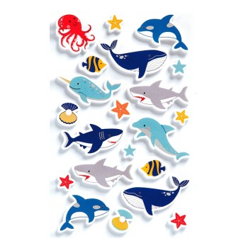 ΑΥΤΟΚΟΛΛΗΤΑ BSB CREATIVE FISH (1 φύλλο)