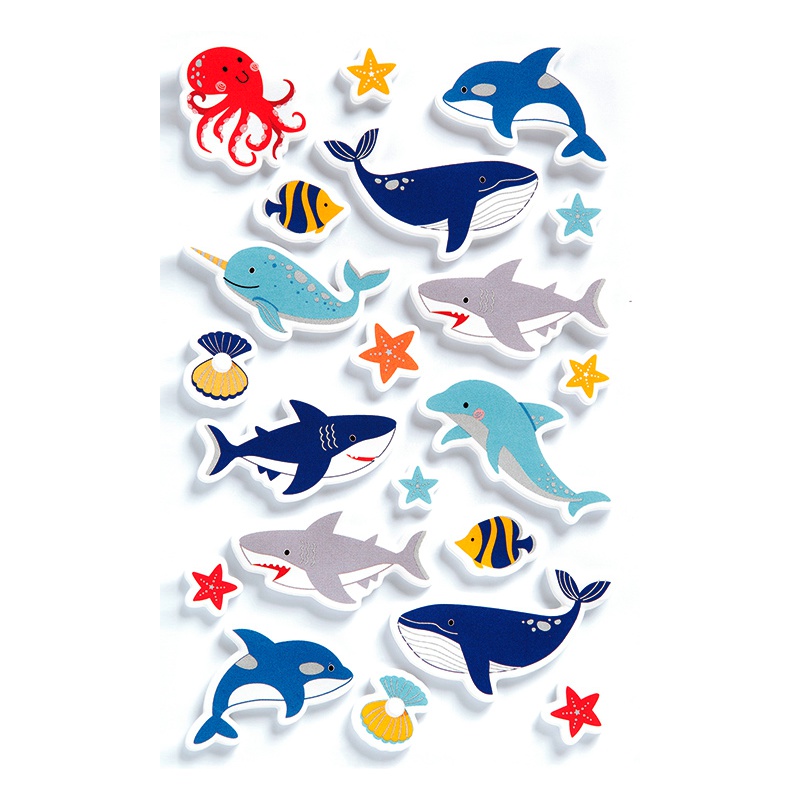 ΑΥΤΟΚΟΛΛΗΤΑ BSB CREATIVE FISH (1 φύλλο)