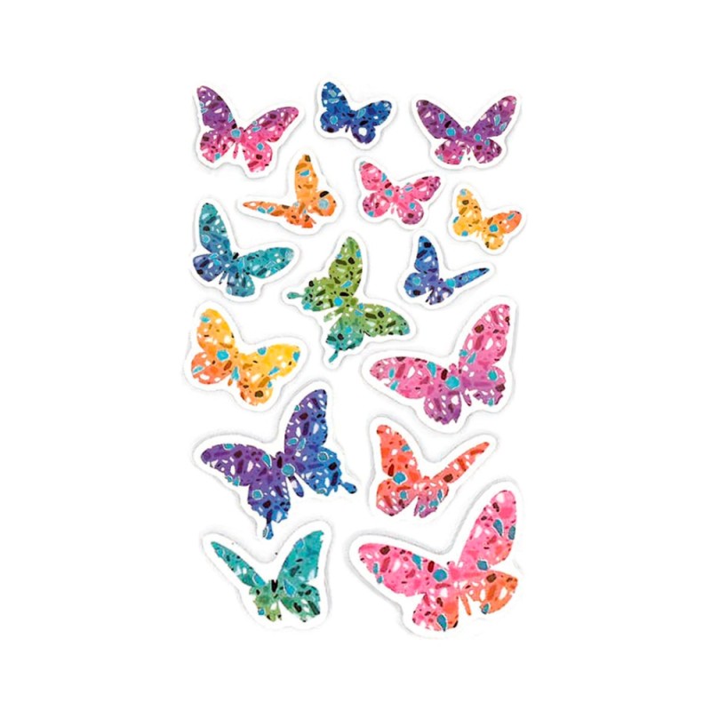 ΑΥΤΟΚΟΛΛΗΤΑ BSB CEATIVE 3D BUTTERFLIES (1 φύλλο)