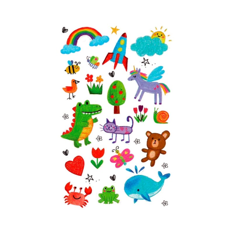 ΑΥΤΟΚΟΛΛΗΤΑ BSB CEATIVE 3D KIDS (1 φύλλο)