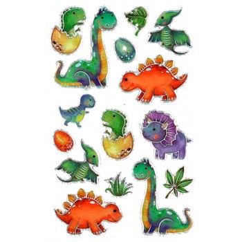 ΑΥΤΟΚΟΛΛΗΤΑ BSB CEATIVE 3D DINOSAUR (1φυλλο)