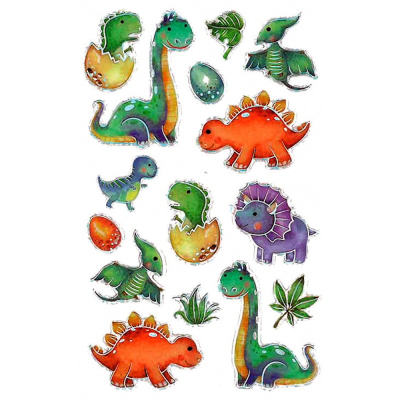ΑΥΤΟΚΟΛΛΗΤΑ BSB CEATIVE 3D DINOSAUR (1φυλλο)