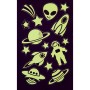 ΑΥΤΟΚΟΛΛΗΤΑ BSB GLOW IN THE DARK SPACE (1φύλλο)