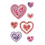 ΑΥΤΟΚΟΛΛΗΤΑ BSB CRYSTAL HEARTS (1 φύλλο)