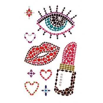 ΑΥΤΟΚΟΛΛΗΤΑ BSB CRYSTAL MAKEUP (1 φύλλο)