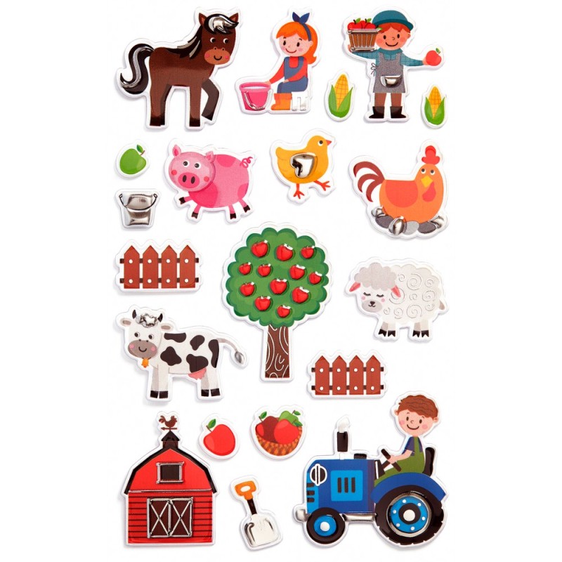 ΑΥΤΟΚΟΛΛΗΤΑ BSB METALLIC 3D FARM (1φυλλο)