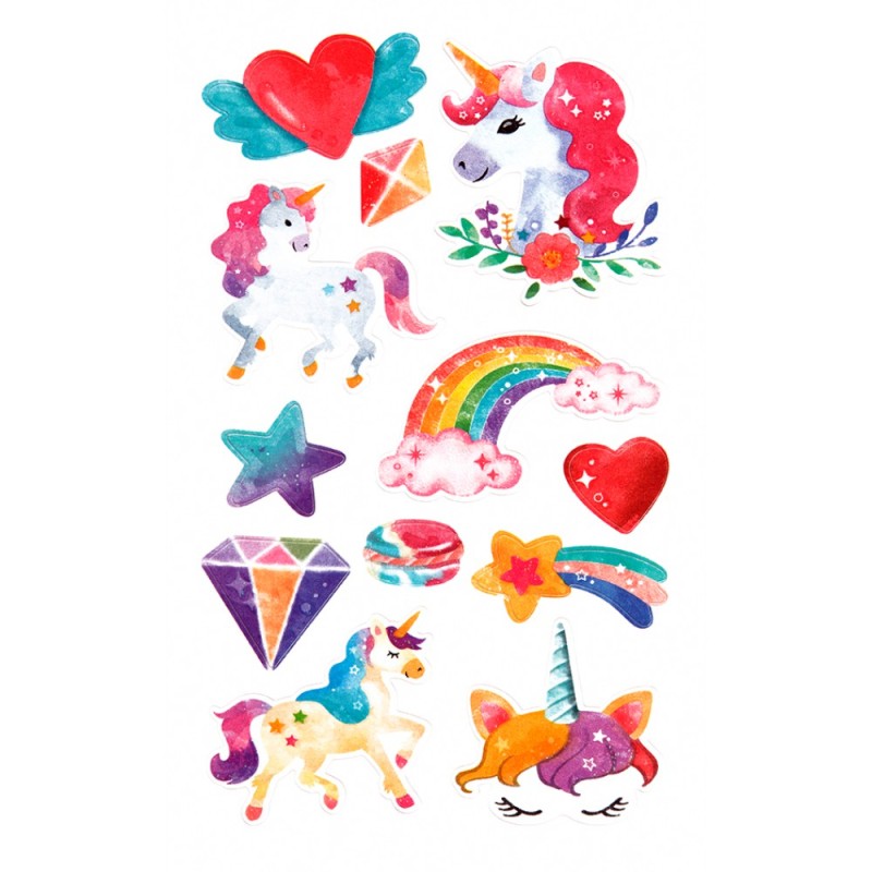 ΑΥΤΟΚΟΛΛΗΤΑ BSB GLITTER PONYS (1 φύλλο)