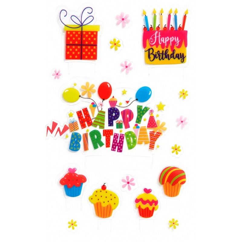 ΑΥΤΟΚΟΛΛΗΤΑ BSB POPUP BIRTHDAY (1 φύλλο)