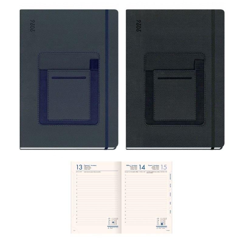 ΗΜΕΡΟΛΟΓΙΟ Η.Β PENHOLDER PLUS ΗΜΕΡΗΣΙΟ 17χ25 ΜΕΓΑΛΟ(με θηκη για κινητο+στυλο)