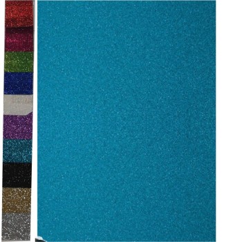 ΧΑΡΤΟΝΙΑ GLITTER COLORFIX 50χ70 LIGHT BLUE 250γρ.