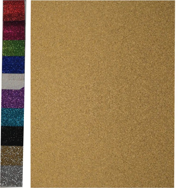 ΧΑΡΤΟΝΙΑ GLITTER COLORFIX 50χ70 GOLD 250γρ.