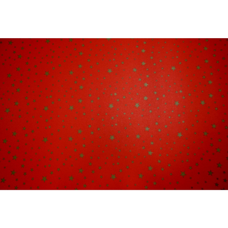 ΧΑΡΤΟΝΙΑ 50Χ70 ΑΣΤΕΡΙΑ ΚΟΚΚΙΝΟ 250 gr (χρυσά αστέρια)