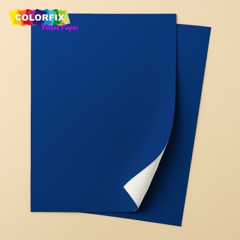 ΧΑΡΤΙ ΒΕΛΟΥΤΕ COLORFIX ΦΥΛΛΑ 60cm x 90cm ΜΠΛΕ ΣΚΟΥΡΟ