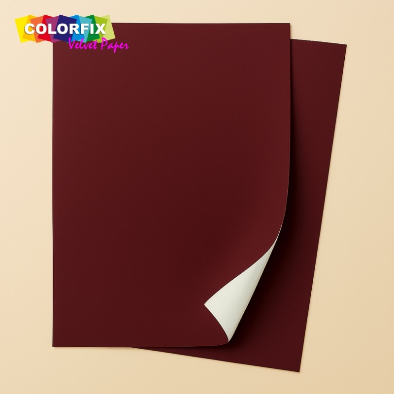 ΧΑΡΤΙ ΒΕΛΟΥΤΕ COLORFIX ΦΥΛΛΑ 60cm x 90cm ΜΠΟΡΝΤΩ