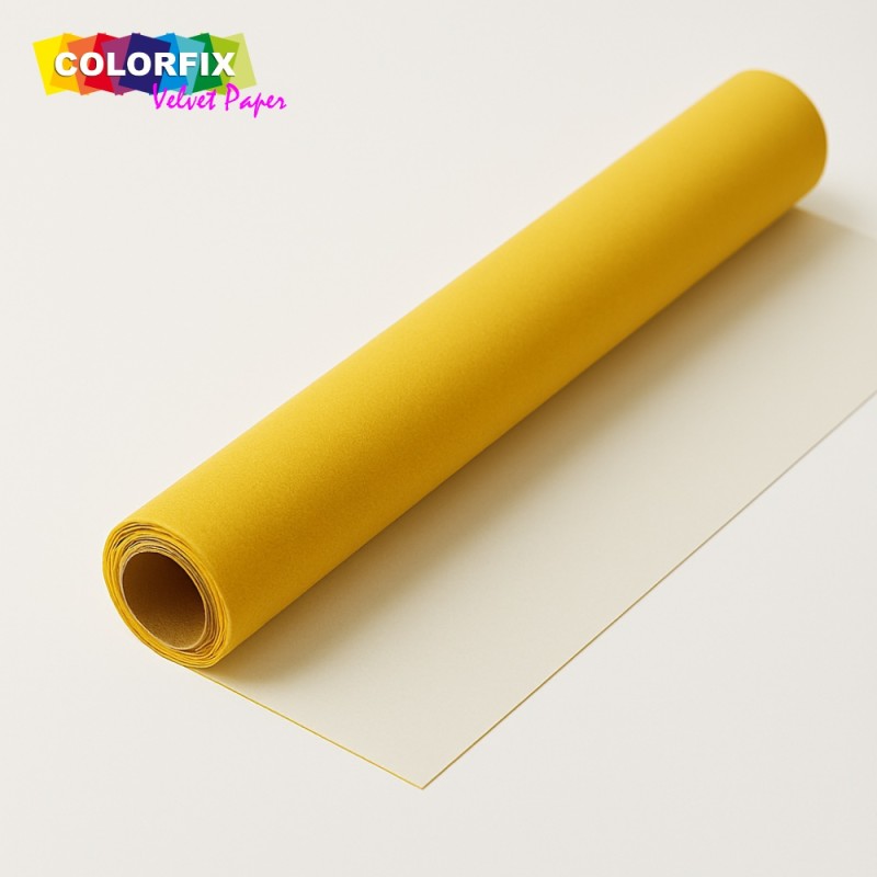 ΧΑΡΤΙ ΒΕΛΟΥΤΕ COLORFIX ΡΟΛΟ 70cm x 10m ΚΙΤΡΙΝΟ