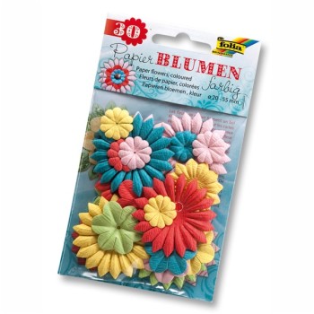 ΧΑΡΤΙΝΑ ΛΟΥΛΟΥΔΙΑ ΧΡΩΜΑΤΙΣΤΑ ΣΕΤ 30τεμ.