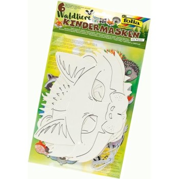 ΜΑΣΚΕΣ FOLIA ΧΑΡΤΙΝΕΣ FOREST ANIMALS ΑΣΟΡΤΙ ΣΕΤ 6τεμ.
