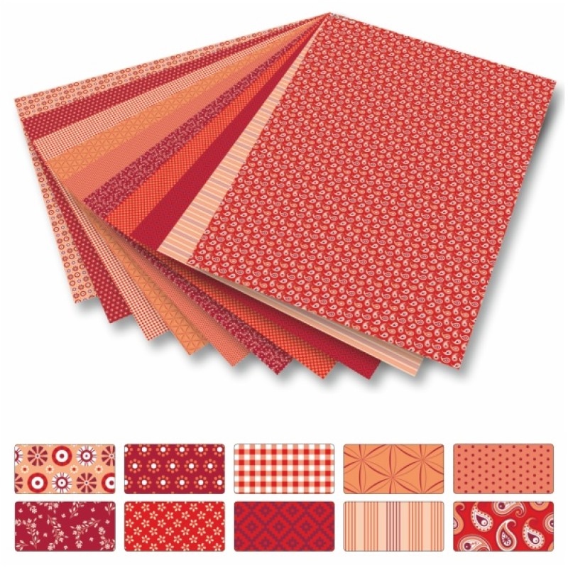 ΦΩΤΟΚΑΡΤΟΝ FOLIA 50x70 270gr ΚΟΚΚΙΝΕΣ ΑΠΟΧΡ. ΑΣΟΡΤΙ ΣΕΤ 10τεμ.