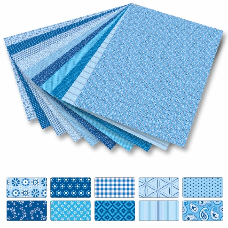 ΦΩΤΟΚΑΡΤΟΝ FOLIA 50x70 270gr ΜΠΛΕ ΑΠΟΧΡ. ΑΣΟΡΤΙ ΣΕΤ 10τεμ.